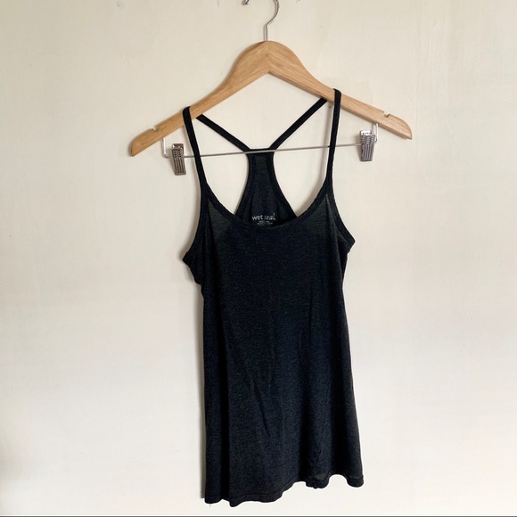 Wet Seal Tops - Wet seal Black Y back tank top